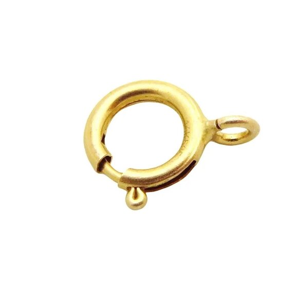 Vintage 14K Gold 6mm. Spring Ring Clasp for Bracelet or Necklace - Picture 2 of 3
